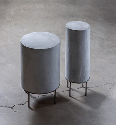 Steel base concrete column